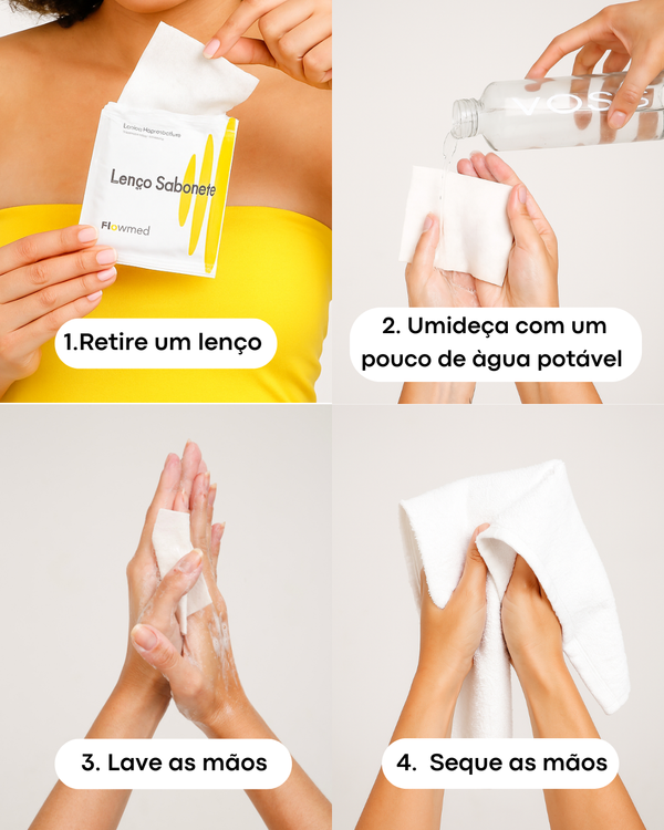 Lenço Sabonete (5 Lenços)