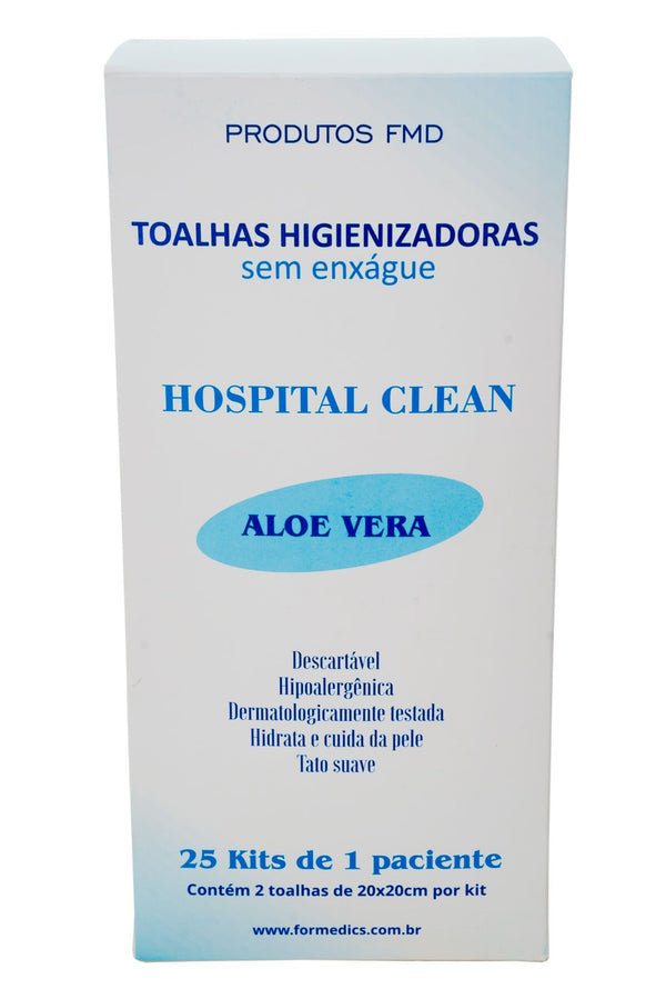 Toalhas Higiênicas - Hospital Clean Aloe Vera