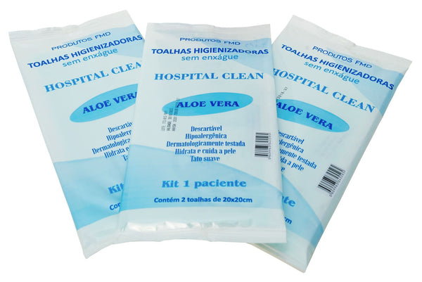 Toalhas Higiênicas - Hospital Clean Aloe Vera
