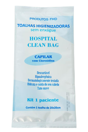 Toalhas Higiênicas | Capilar com Clorexidina (Caixa com 25 Kits)